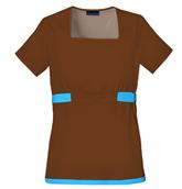 Contrast Tie Top